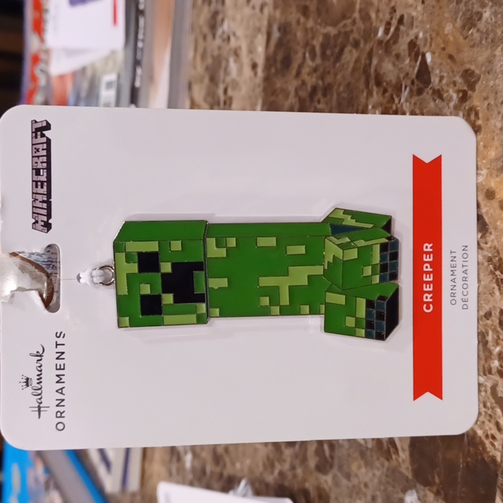 3 for $10 NIP Hallmark Minecraft Creeper ornament